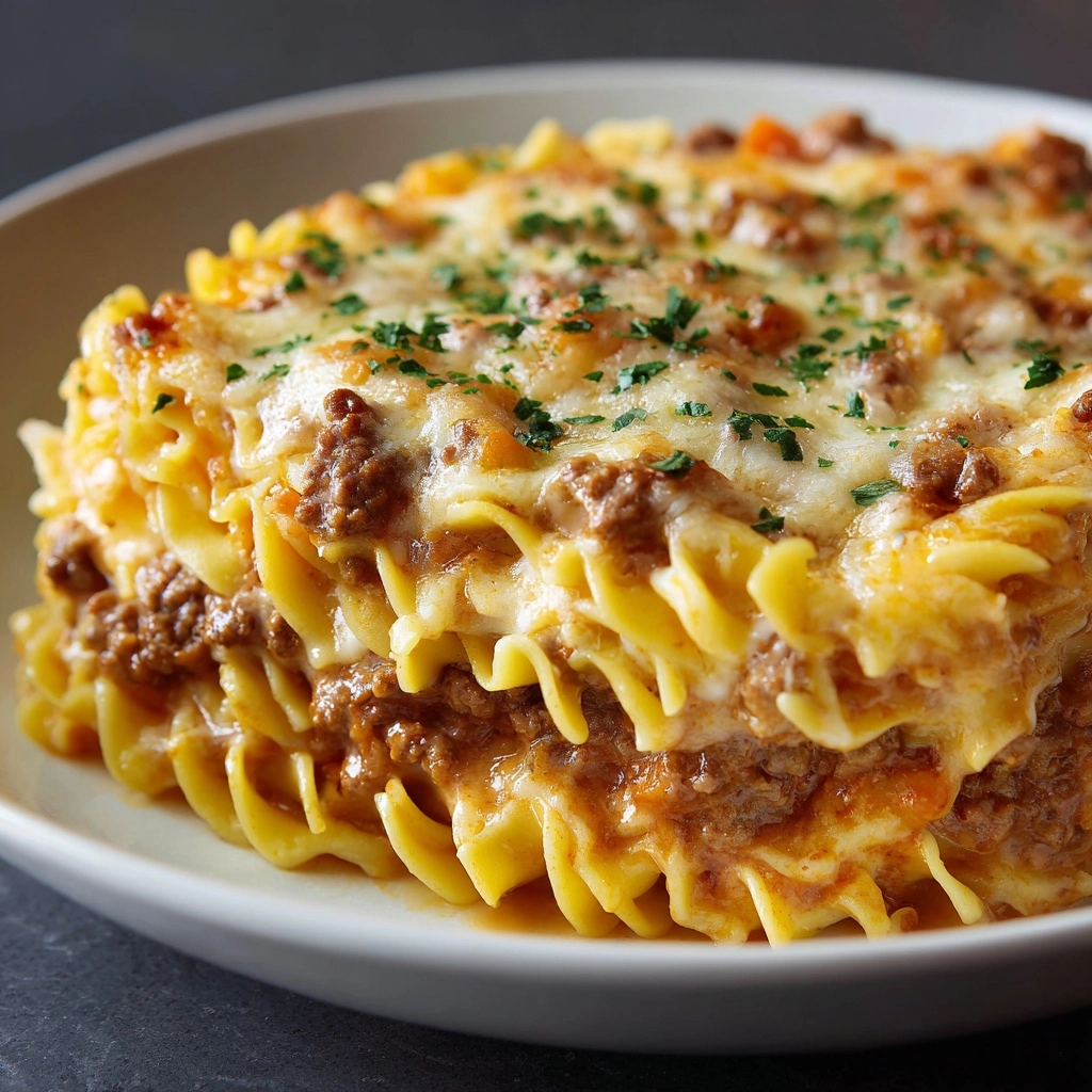 Beef Lombardi Casserole Recipe - Recipe Image