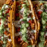 Shredded Chicken Tacos with Creamy Chimichurri Sauce Recipe