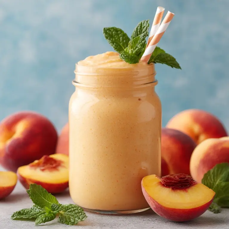 Peach Milkshake Recipe
