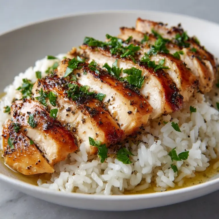 Garlic Parmesan Rice with Chicken Recipe