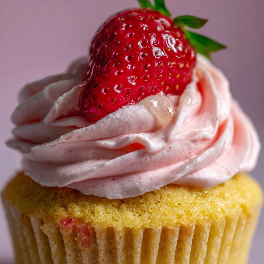 Strawberries & Cream Cupcakes Recipe - Recipe Image