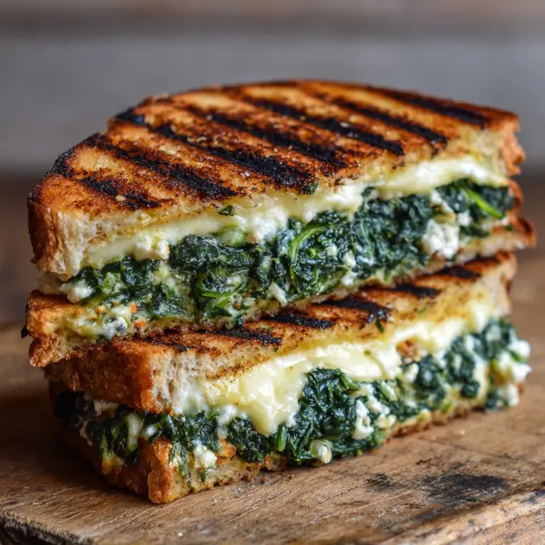 Spinach and Feta Grilled Cheese Recipe