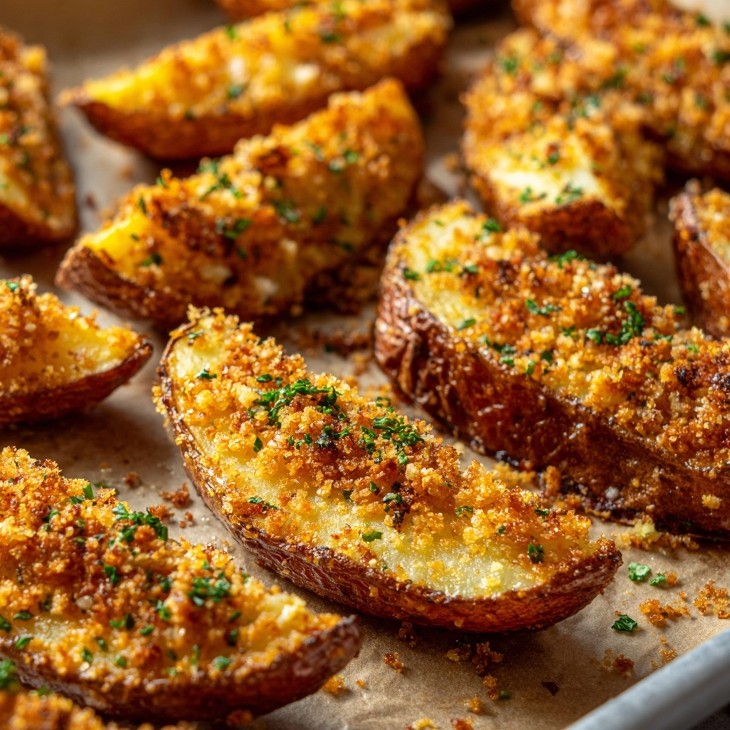 Parmesan Crusted Potatoes Recipe - Recipe Image