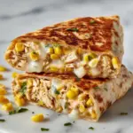 Cheesy Garlic Chicken Wraps Recipe