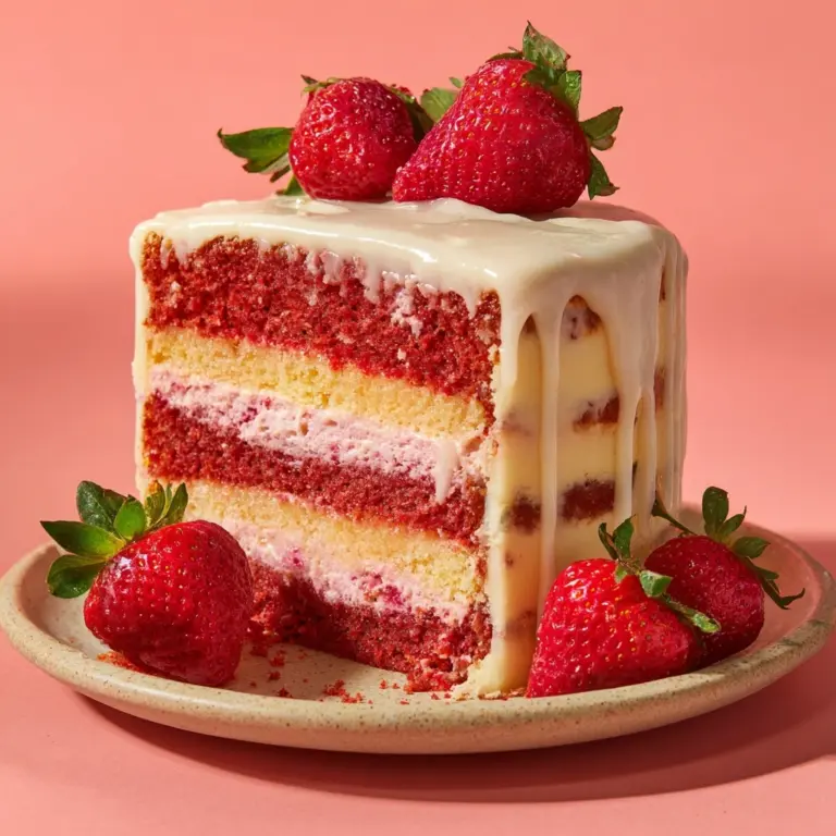 itle: Strawberry Lemonade Cake Recipe