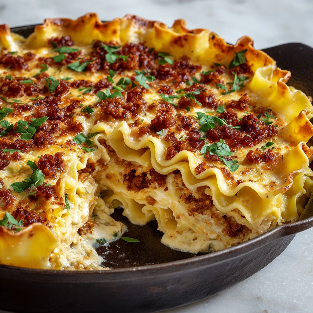 Smoky Skillet Lasagna with Crispy Lentils Recipe - Recipe Image