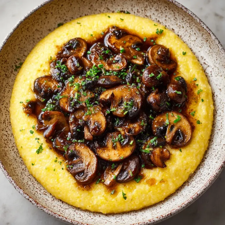 Creamy Polenta with Mushrooms Recipe