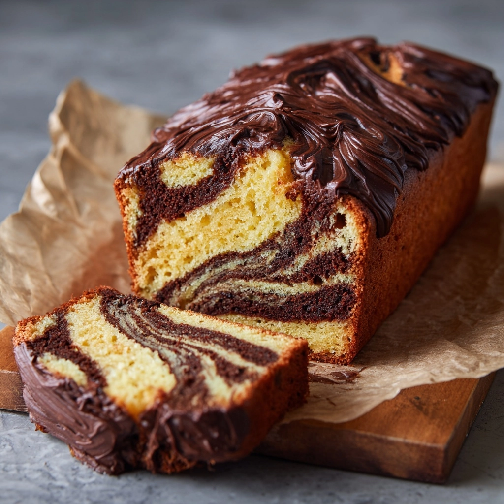 Espresso Marbled Loaf Cake Recipe - Recipe Image