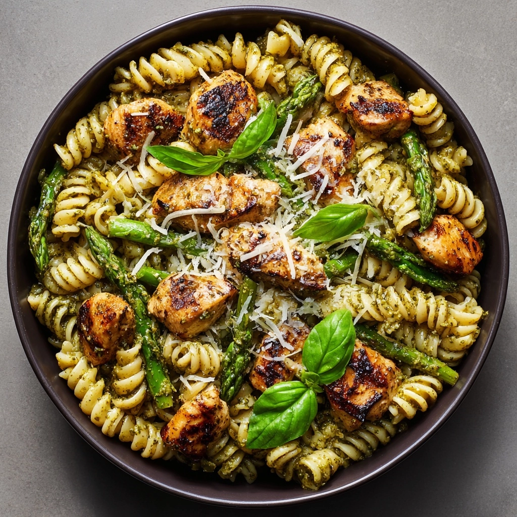 Grilled Chicken Asparagus Pasta Recipe - Recipe Image