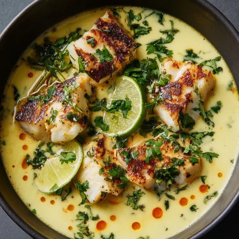 Coconut Lime Fish Soup Recipe