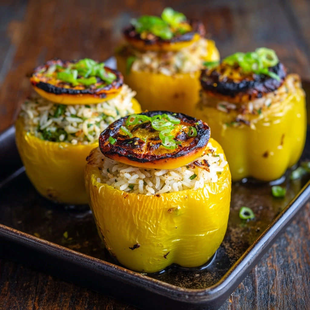 Teriyaki Pineapple Chicken & Rice Stuffed Peppers Recipe - Recipe Image