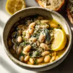 Brothy White Beans with Parmesan & Lemon Recipe