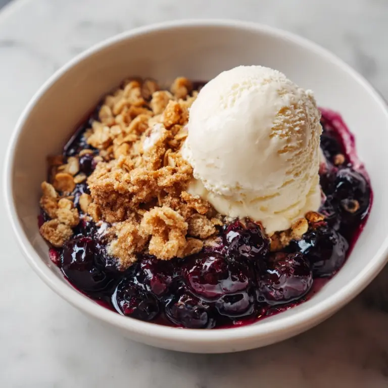 Blueberry Crisp Recipe