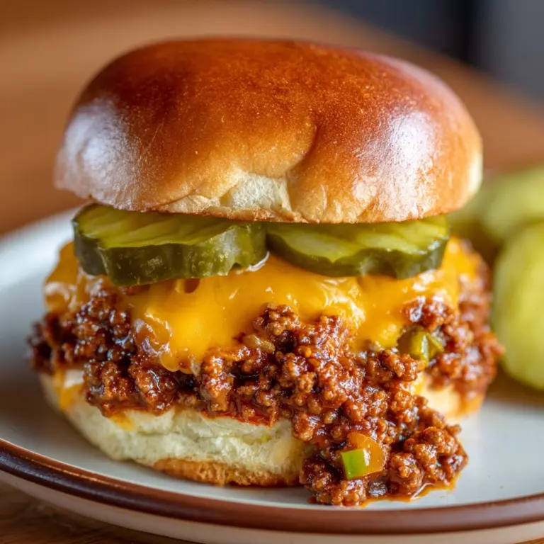 Cheesy Sloppy Joes Recipe