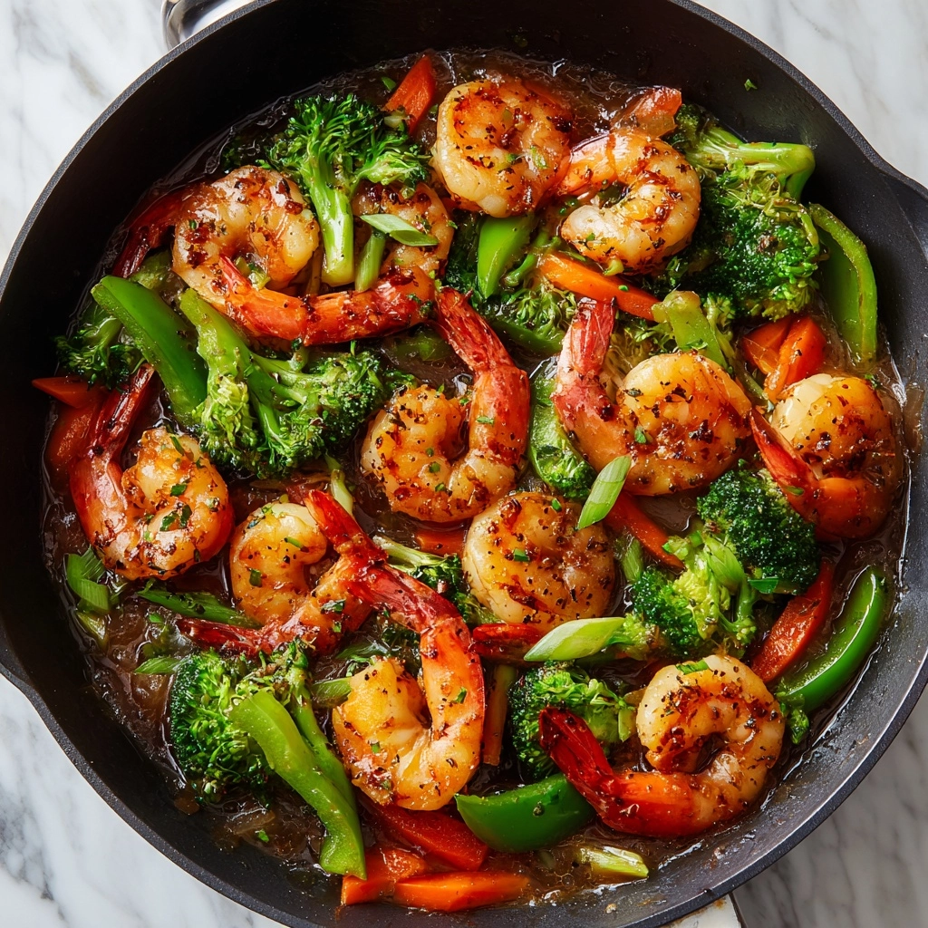 Honey Garlic Shrimp & Zucchini Stir-Fry Recipe - Recipe Image