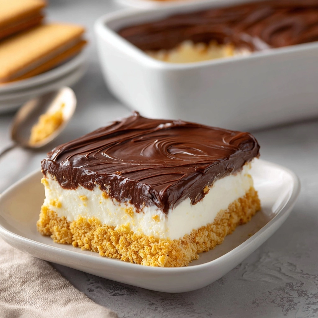 Eclair Cake with Chocolate Ganache Recipe - Recipe Image
