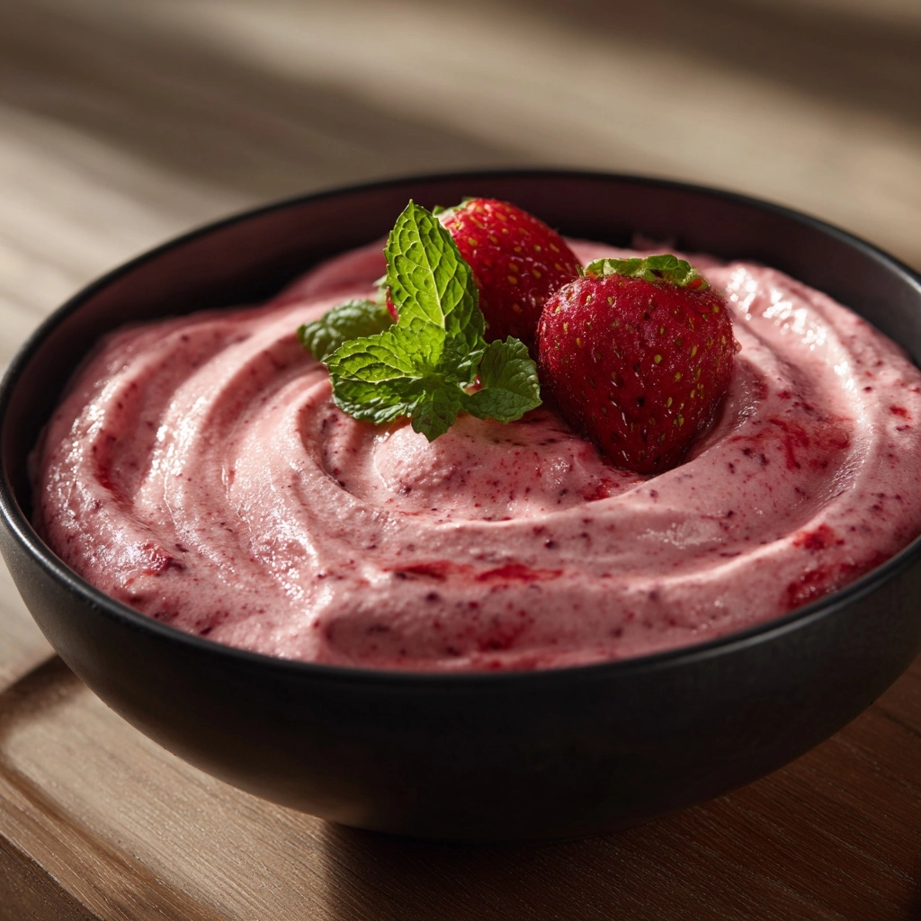 Fluffy Strawberry Mousse Recipe - Recipe Image
