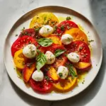 Tomato Peach Burrata Salad Recipe