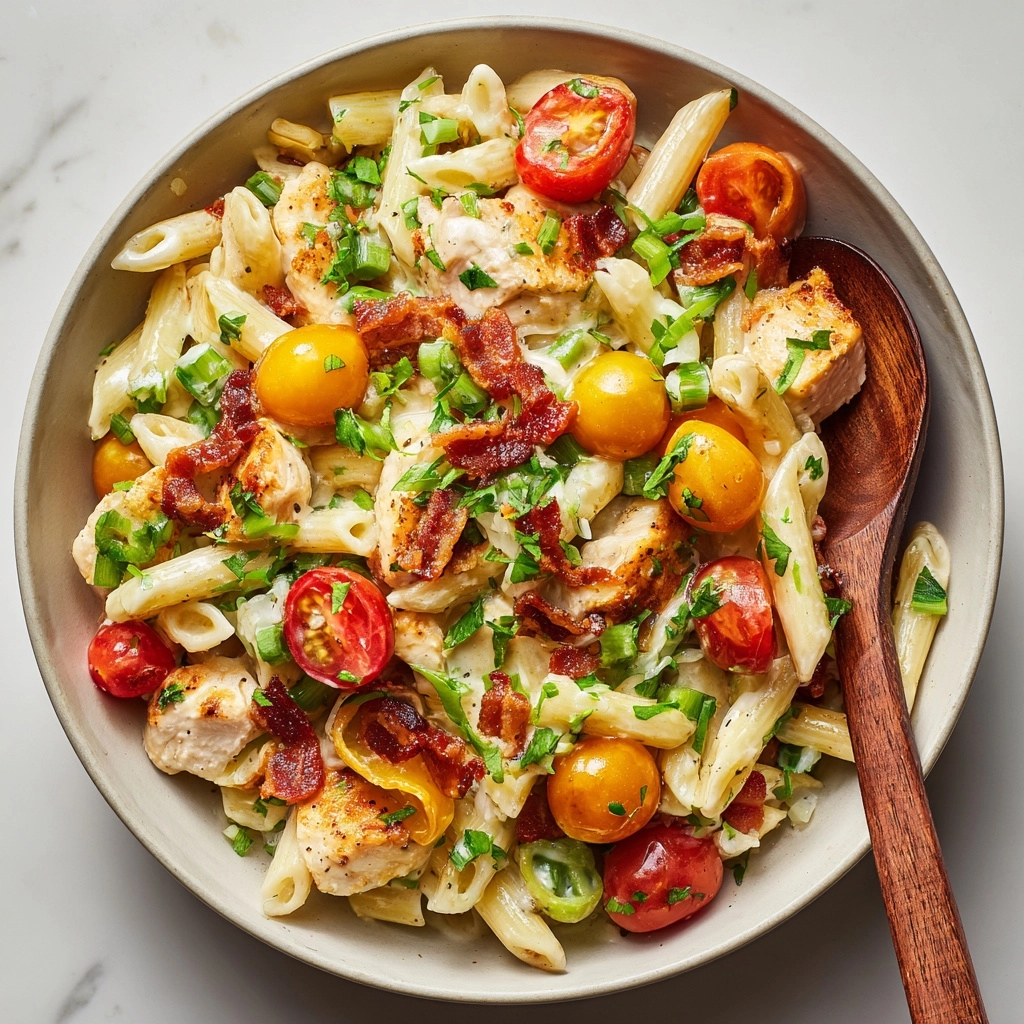 Chicken Club Pasta Salad Recipe - Recipe Image