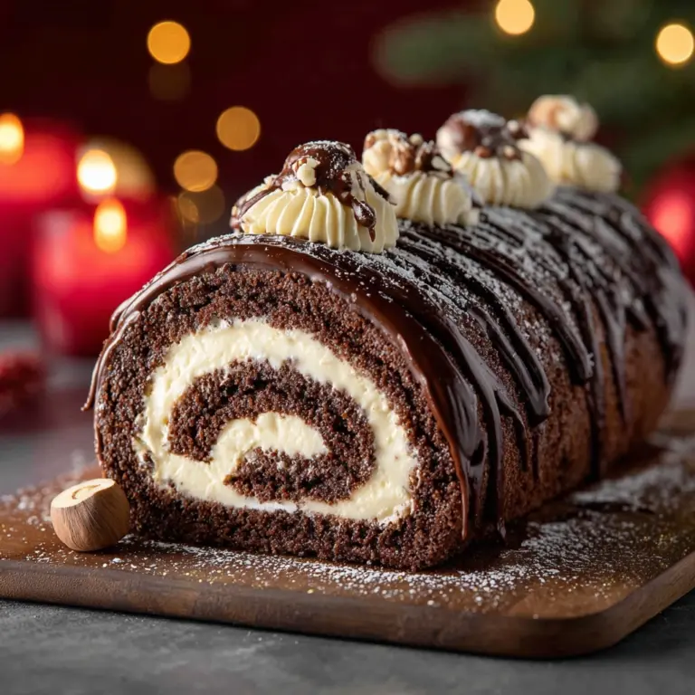 Yule Log Cake (Bûche de Noël) Recipe