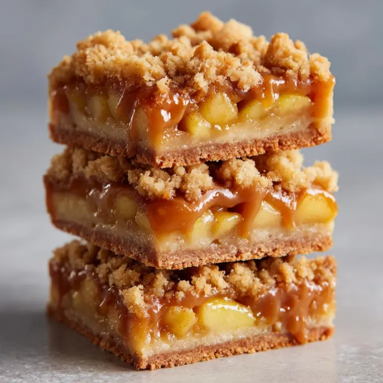 Salted Caramel Apple Crisp Bars Recipe