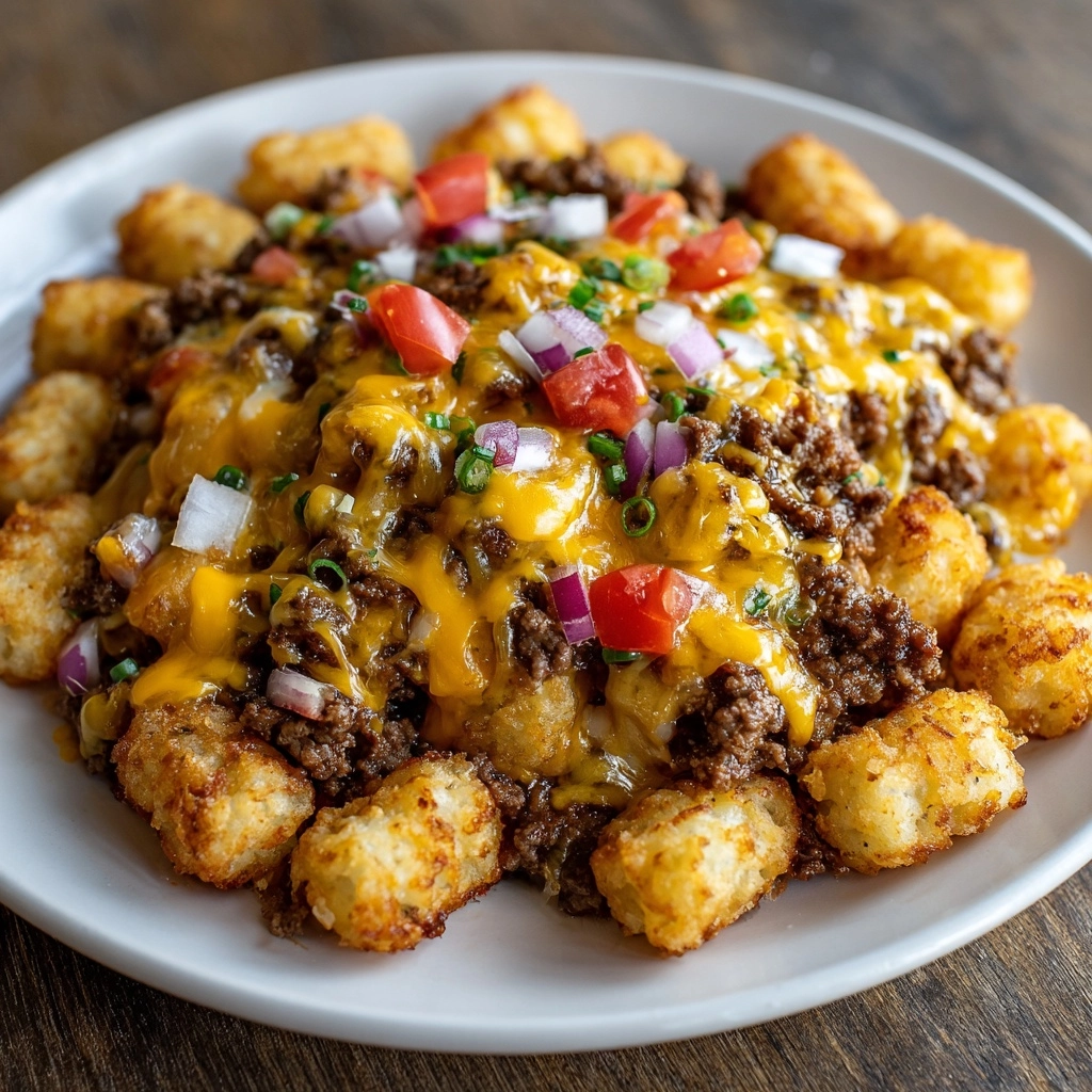 Cheesy Tater Tot Casserole with Ground Beef and Rotel Recipe - Recipe Image