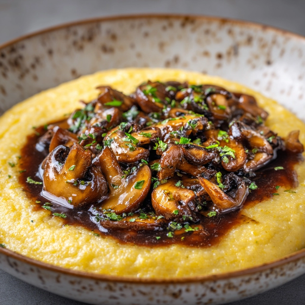 Creamy Polenta with Mushrooms Recipe - Recipe Image