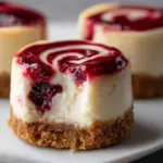 Cheesecake Cookie Cups with Fruity Swirls Recipe