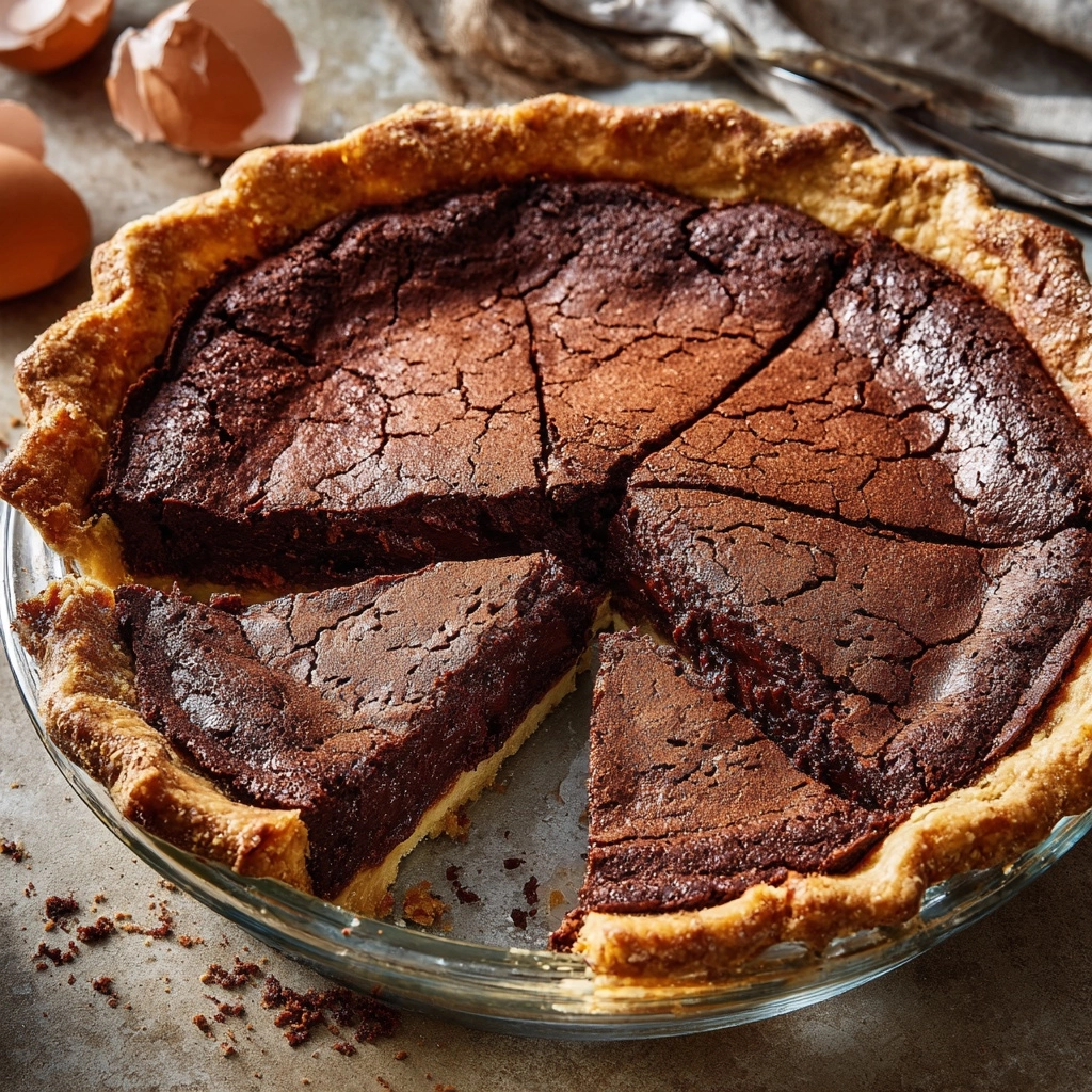 Dark Chocolate Chess Pie Recipe - Recipe Image