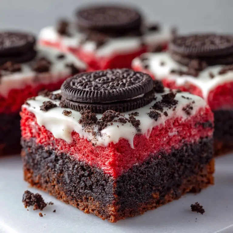 Cookies & Cream Red Velvet Brownies Recipe