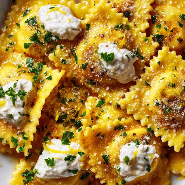 Brown Butter and Lemon Toasted Skillet Ravioli Recipe