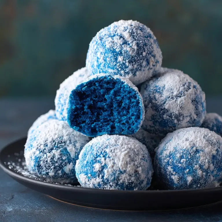 Blue Christmas Truffles Recipe