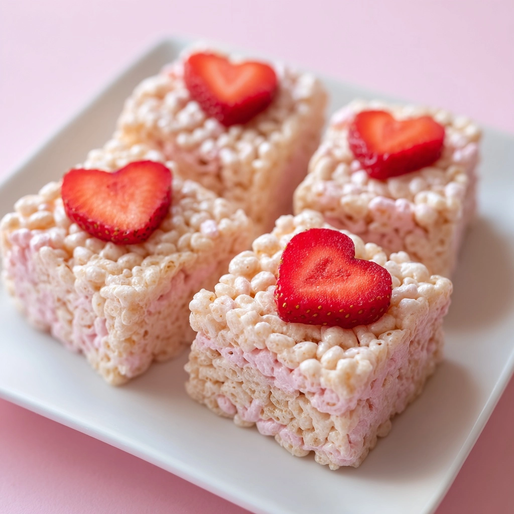 Strawberry Rice Krispie Treats Recipe - Recipe Image