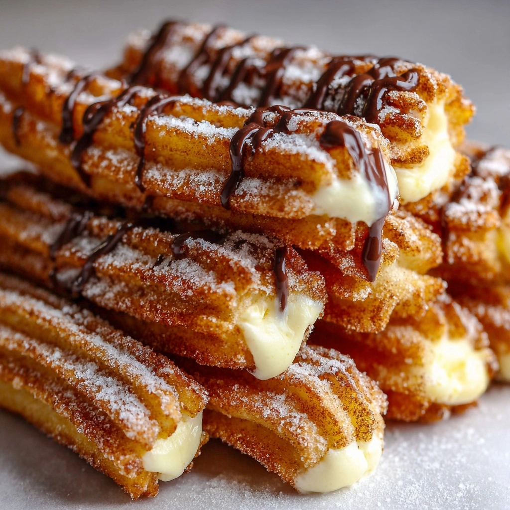 Cookie Dough Cheesecake-Stuffed Churros Recipe - Recipe Image