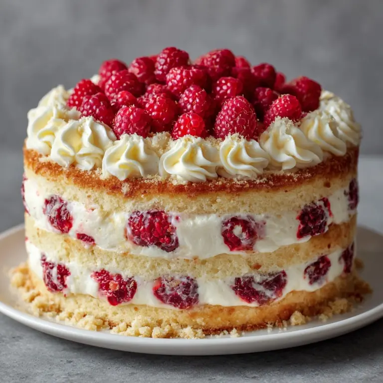 White Chocolate Raspberry Cake Recipe