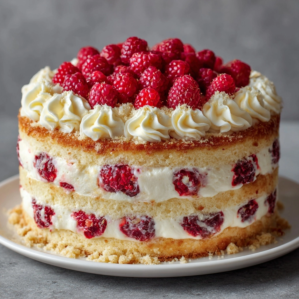 White Chocolate Raspberry Cake Recipe - Recipe Image