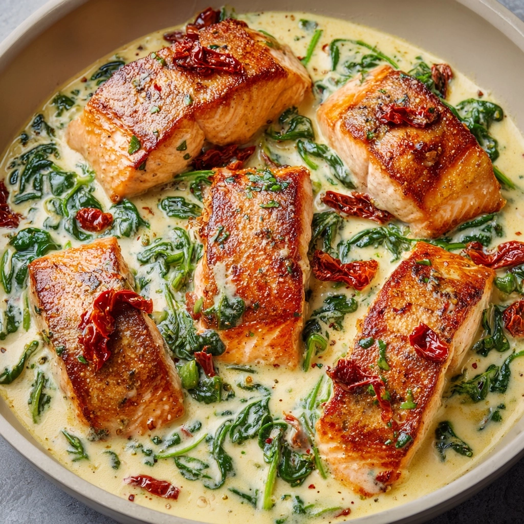 Creamy Tuscan Salmon Recipe - Recipe Image