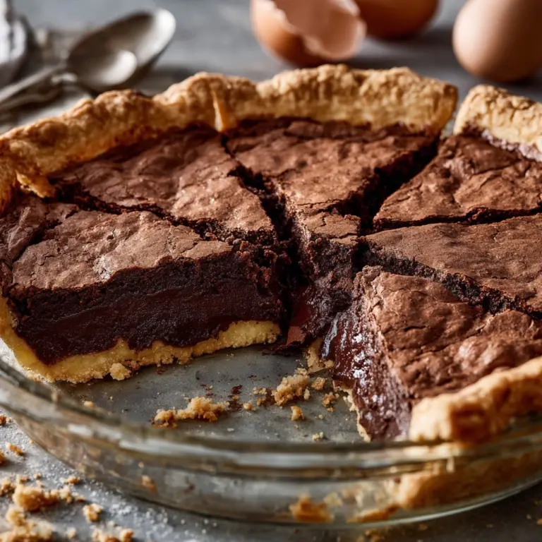 Dark Chocolate Chess Pie Recipe