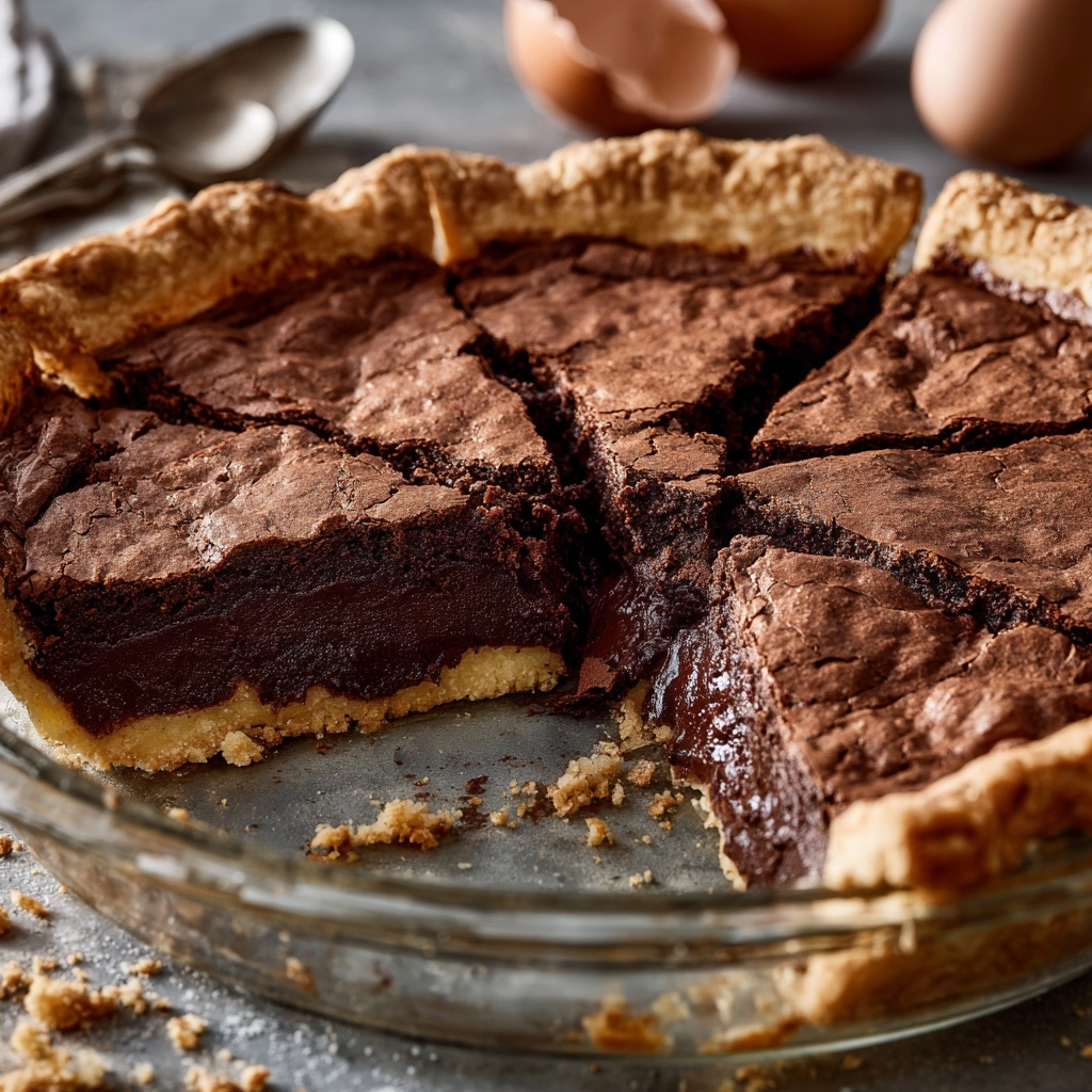 Dark Chocolate Chess Pie Recipe - Recipe Image