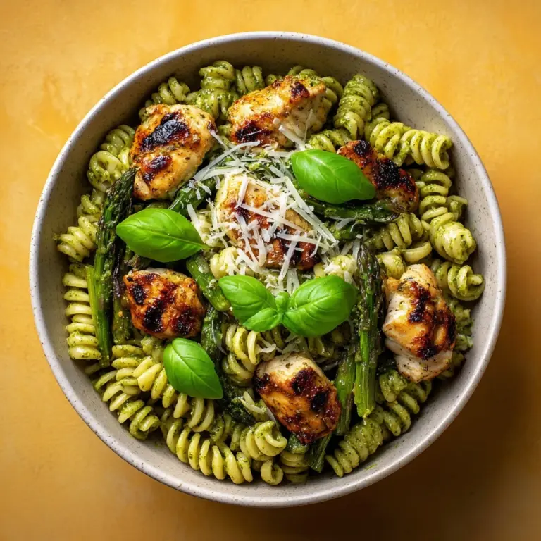 Grilled Chicken Asparagus Pasta Recipe