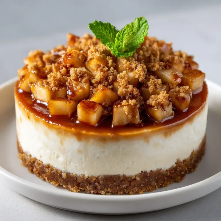 Apple Crisp Cheesecake Recipe