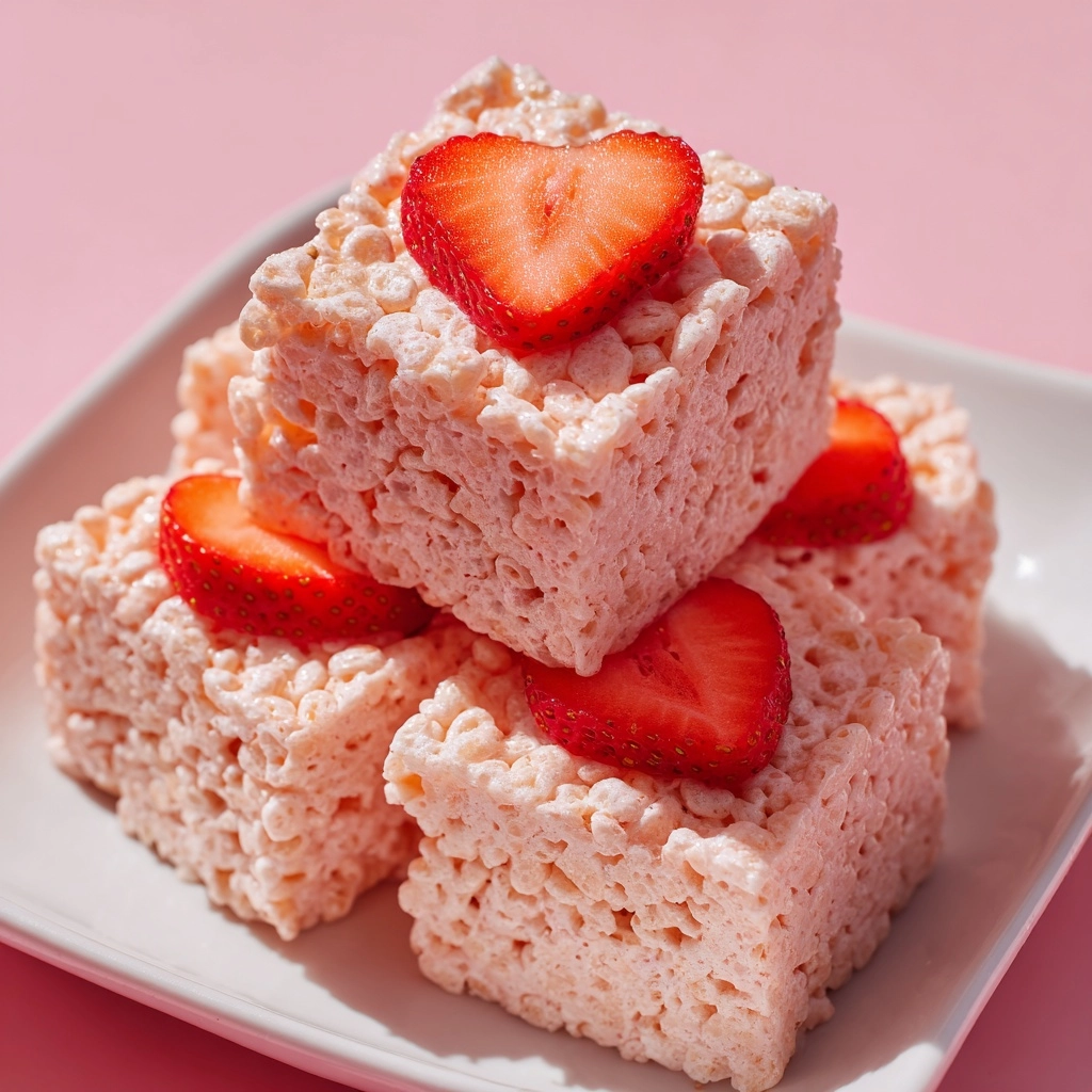 Strawberry Rice Krispie Treats Recipe - Recipe Image