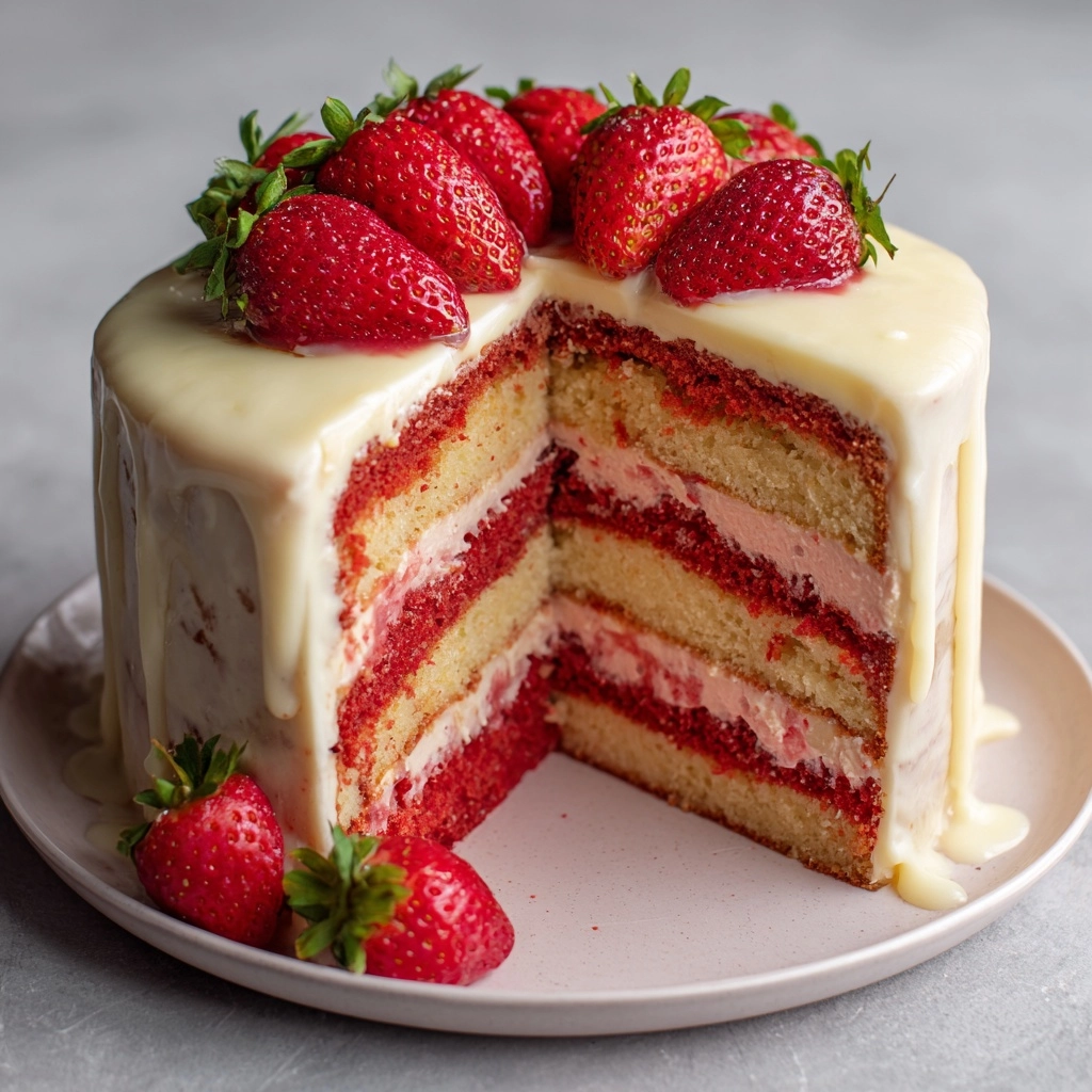 itle: Strawberry Lemonade Cake Recipe - Recipe Image