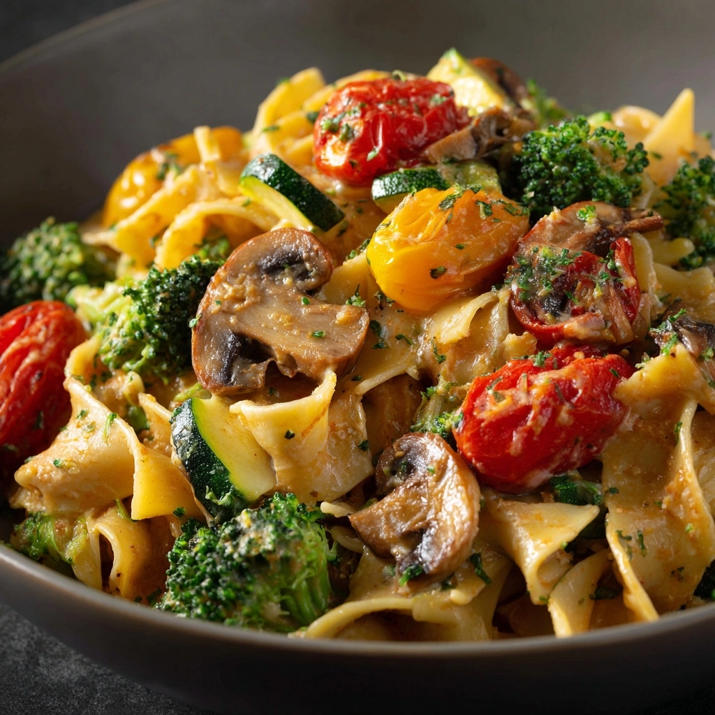 Creamy Veggie Pasta Recipe - Recipe Image