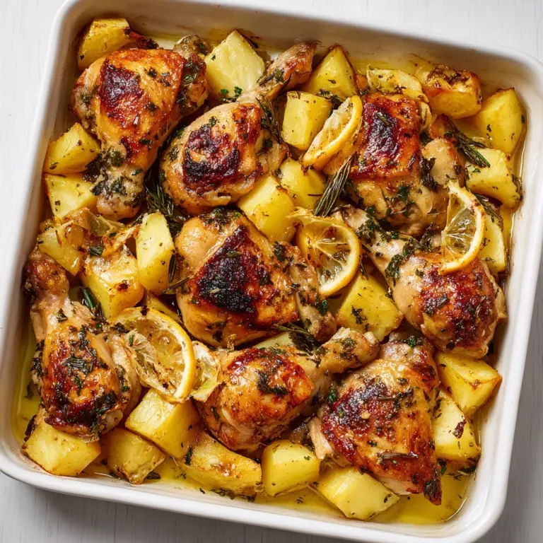 Lemon Greek Chicken and Potatoes Recipe