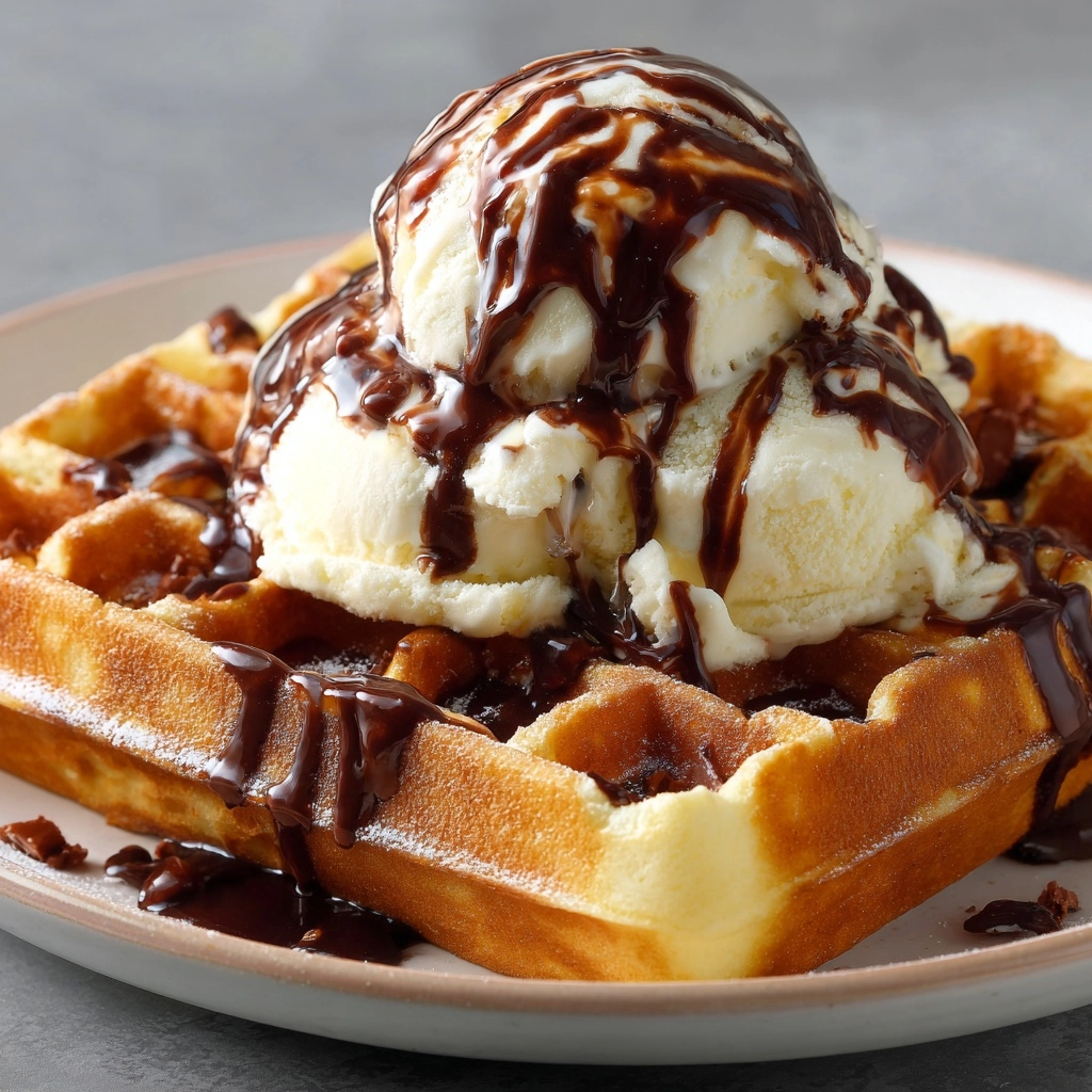 Nutella Filled Waffles Recipe - Recipe Image