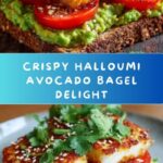Halloumi, Honey, and Avocado Bagel Recipe