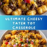 Cheesy Tater Tot Casserole with Ground Beef and Rotel Recipe