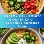 Creamy Cajun White Chicken Chili Recipe