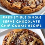 Single Serve Chocolate Chip Cookie Recipe